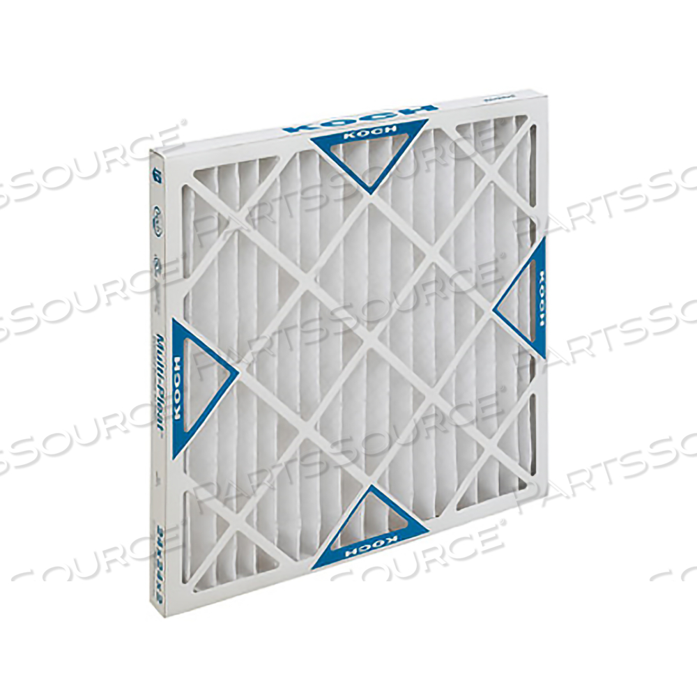 HEAVY DUTY, HIGH CAPACITY, EXTENDED SURFACE, PLEATED PANEL, MULTI-PLEAT BOSS, MERV 8, 20X24X2 by Koch Filter Corporation