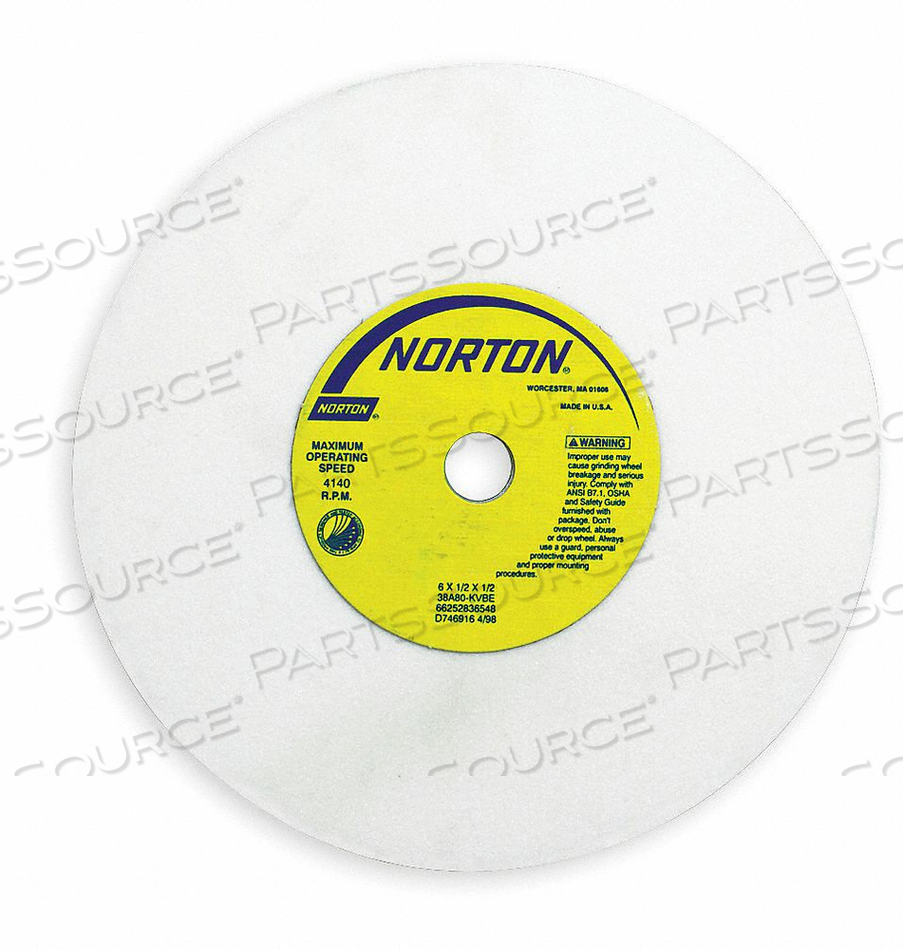 GRINDING WHEEL 7X3/4X1.25 REC 1/S PK5 by Norton | Saint-Gobain Abrasives GRINDING WHEEL 7X3/4X1.25 REC 1/S PK5 by Norton | Saint-Gobain Abrasives