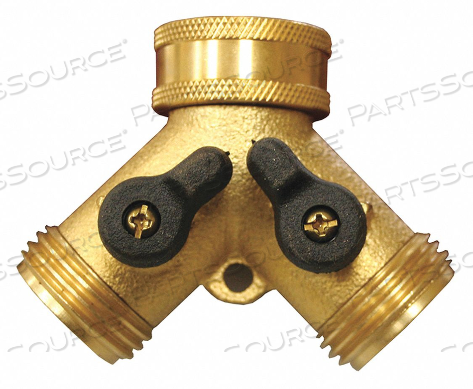 GARDEN HOSE SHUT-OFF WYE BRASS HOSE by Jones Stephens