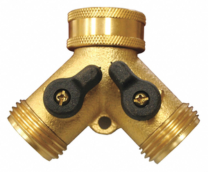 GARDEN HOSE SHUT-OFF WYE BRASS HOSE by Jones Stephens