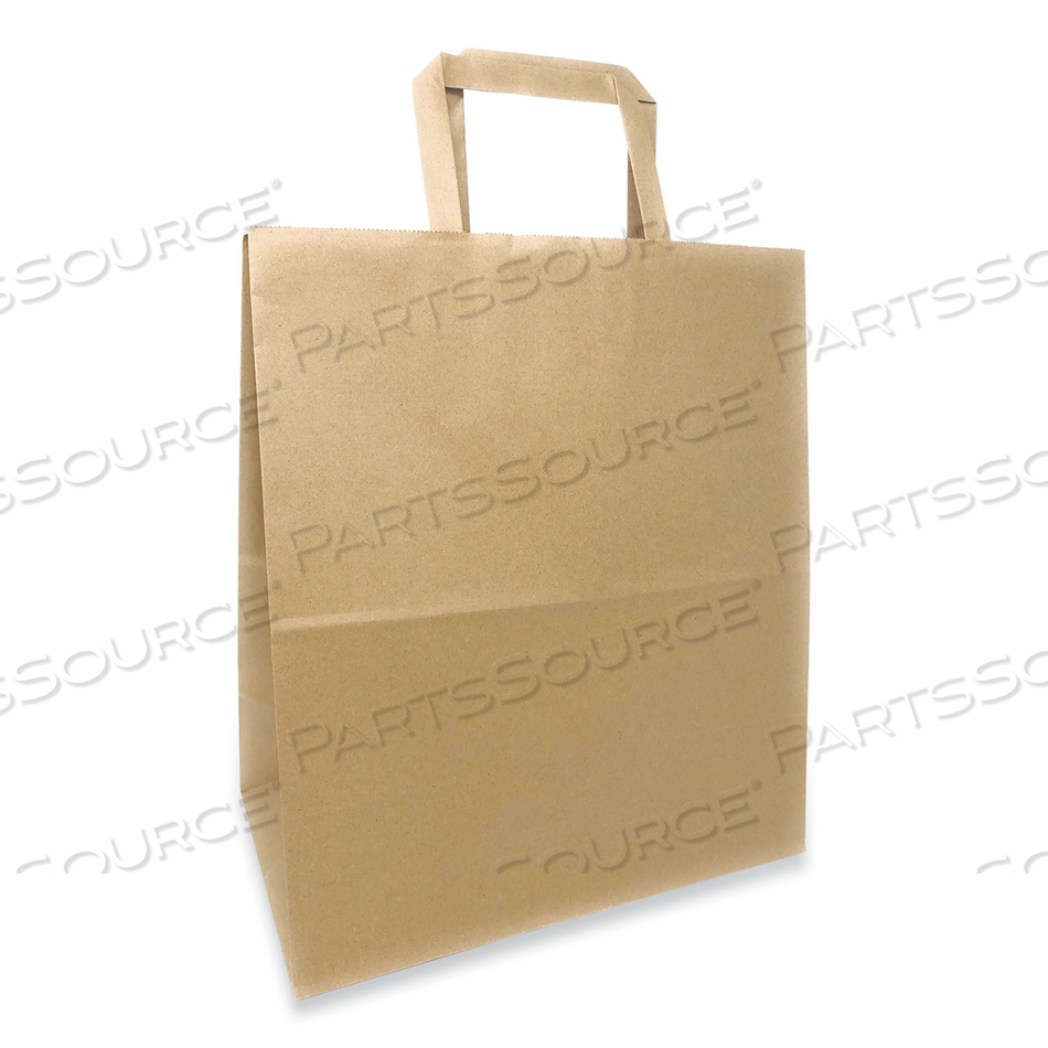 KRAFT PAPER BAGS, 1/7TH BBL 12 X 7 X 14, NATURAL, 300/BUNDLE 