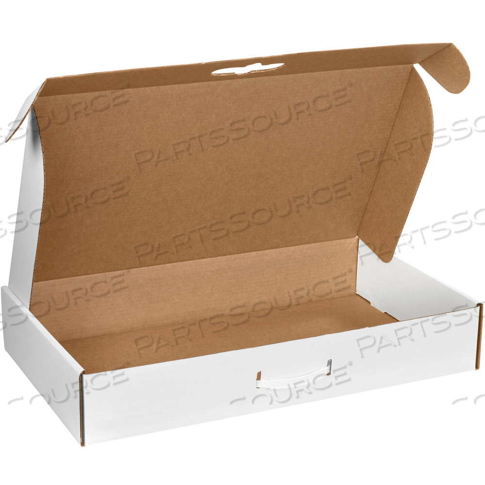 CORRUGATED CARRYING CASES, 20" X 11 3/8" X 5 1/2", WHITE, 10/BUNDLE by BOX Partners (Box Acquisitions, LLC)