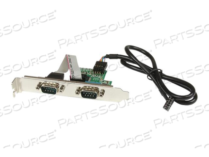 ADD TWO RS232 SERIAL PORTS TO ANY SYSTEM WITH AN AVAILABLE USB MOTHERBOARD HEADE by StarTech.com Ltd.
