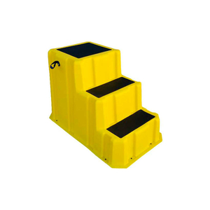 3 STEP NESTABLE PLASTIC STEP STAND - YELLOW 26"W X 43"D X 28"H by US Roto Molding 3 STEP NESTABLE PLASTIC STEP STAND - YELLOW 26"W X 43"D X 28"H by US Roto Molding