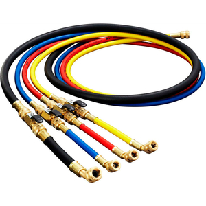 HILMOR H60BVS 60" REFRIGERATION HOSES WITH BALL VALVE ADAPTERS, 1/4" & 3/8", SET OF 4 by DiversiTech