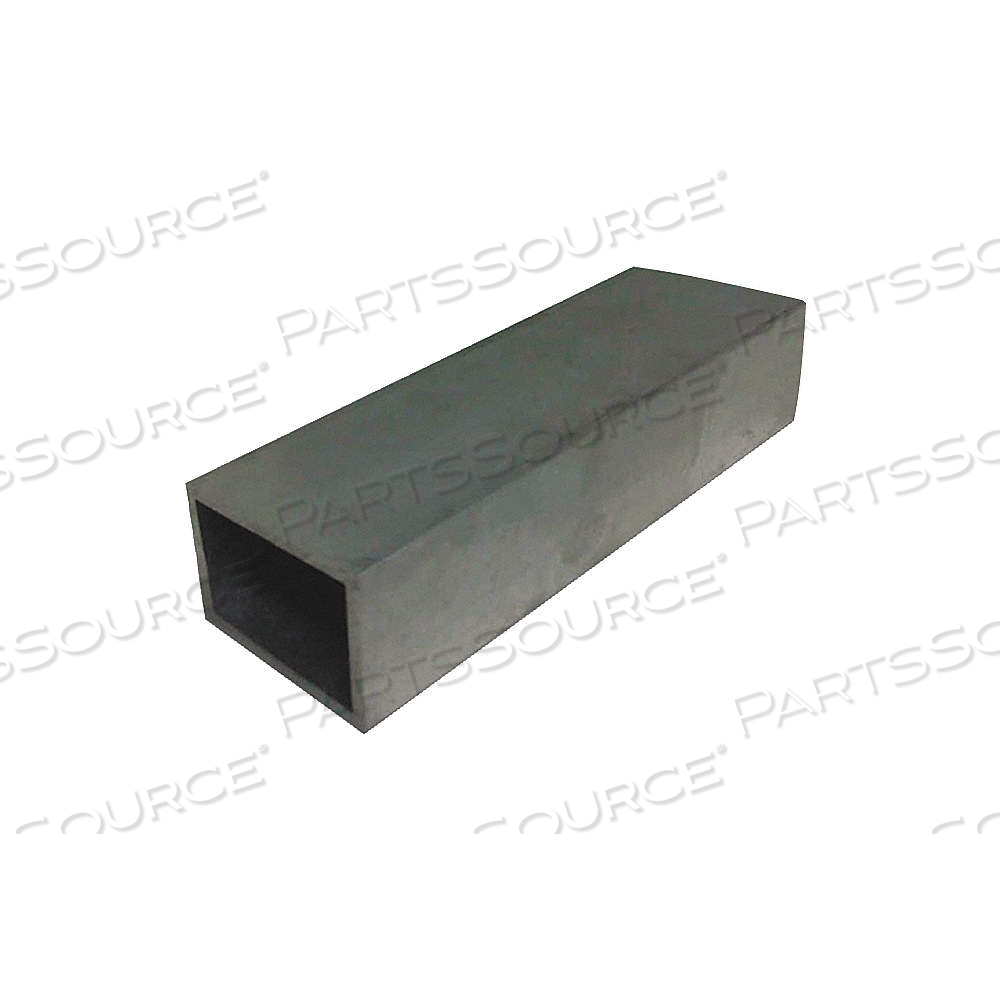 ALUMINUM RECTANGULAR TUBE 6063, 12 IN OVERALL LG, 1 1/2 IN OUTSIDE HT, 2 IN OUTSIDE WD, MILL, T52 by Approved Vendor
