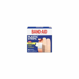 PLASTIC BANDAGES, ADHESIVE, 3/4"W, 60BX, PLASTIC, TAN by Johnson & Johnson Consumer