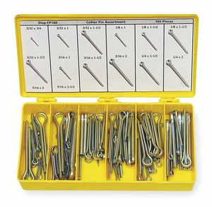 COTTER PIN ASST 18-8 550 PCS 7 SIZES by ITW