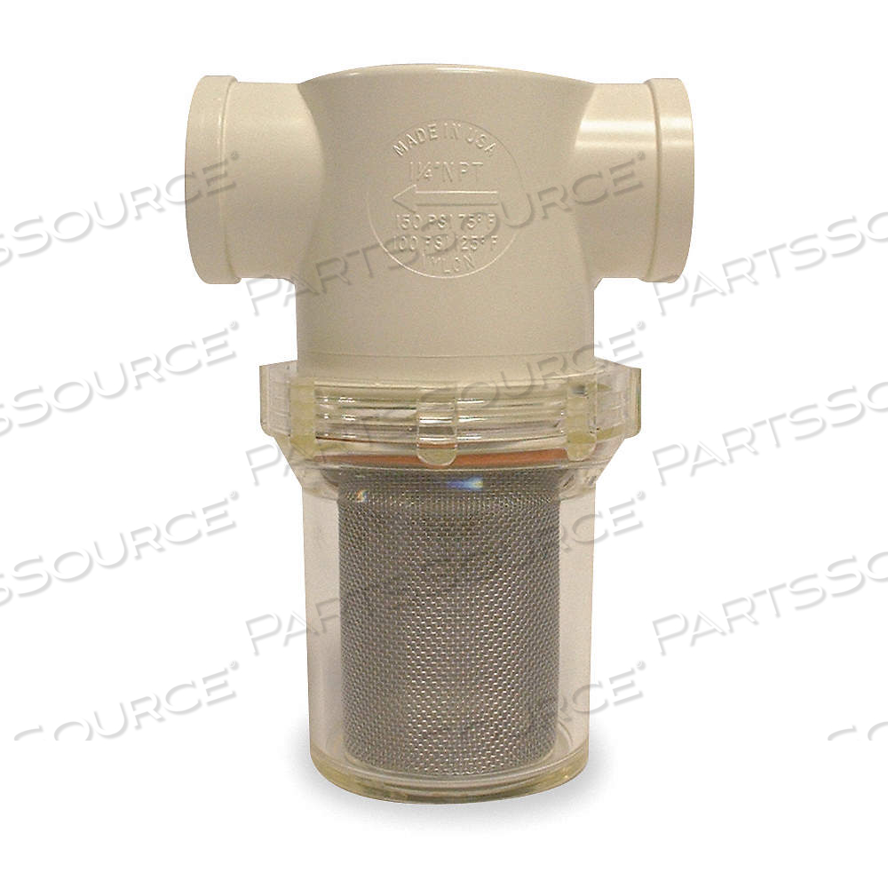 INLINE STRAINER 7 1/8 H CLEAR 305 MICRON by Ron-Vik