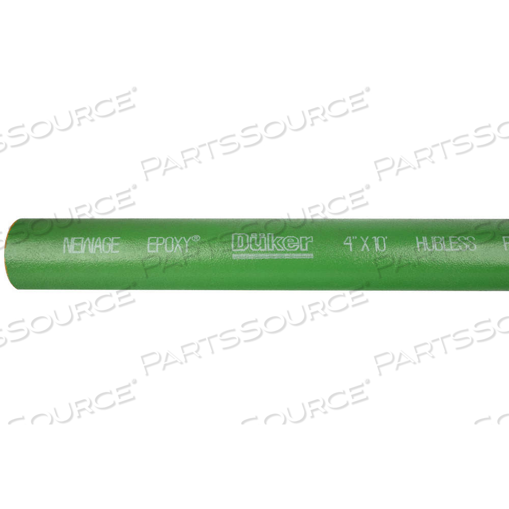 PIPE, EPOXY COATED CAST IRON, 2 IN NOMINAL PIPE SIZE, 10 FT LG, UNTHREADED, MALE NPS X MALE NPS by Approved Vendor PIPE, EPOXY COATED CAST IRON, 2 IN NOMINAL PIPE SIZE, 10 FT LG, UNTHREADED, MALE NPS X MALE NPS by Approved Vendor