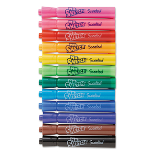 SCENTED WATERCOLOR MARKER CLASSROOM SET, BROAD CHISEL TIP, ASSORTED COLORS, 192/SET by Mr. Sketch