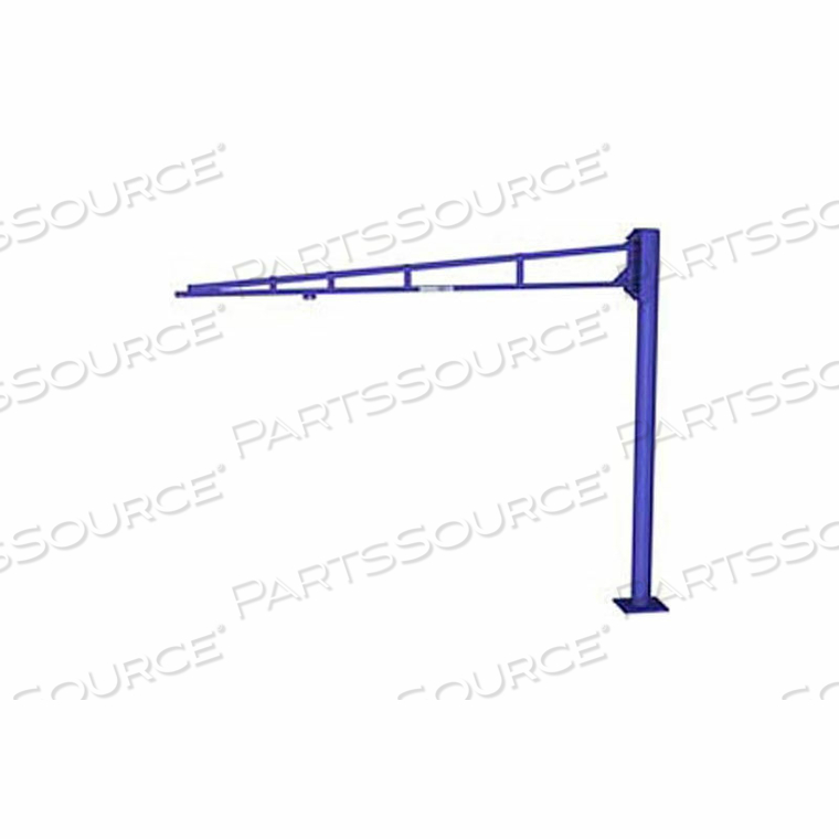 LD FREE STANDING TOOL SOLUTIONS JIB CRANE, 12' SPAN & 10' HEIGHT UNDER BOOM, 150 LB CAP by Gorbel, Inc.