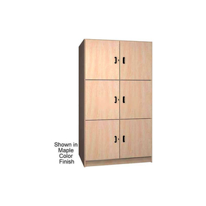 2 COMPARTMENT SOLID DOOR WOOD STORAGE CABINET, DIXIE OAK COLOR by Ironwood Manufacturing Inc