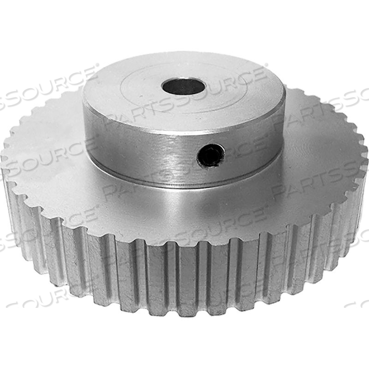 TIMING BELT PULLEYS, FOR XL BELT, 3/8 IN BELT WD, 44 TEETH, 5/16 IN BORE, FIXED, NO FLANGES by B&B Manufacturing