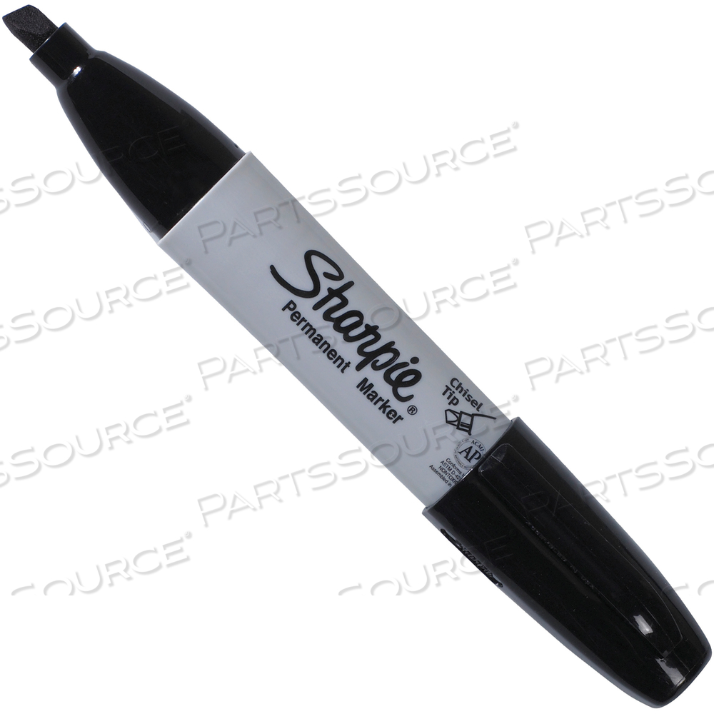 BLACK SHARPIE MARKER CHISEL TIP PER PK12 by Sharpie