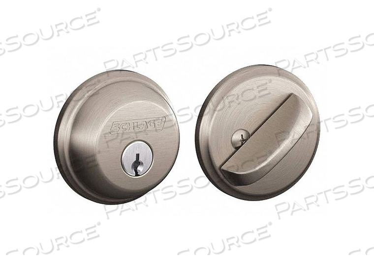DEADBOLT SATIN NICKEL SINGLE CYLINDER by Schlage Lock