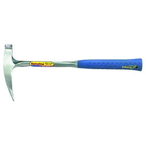 ROCK PICK, 22 OZ HEAD, 16 IN, STEEL HANDLE WITH BLUE SHOCK REDUCTION GRIP by Estwing