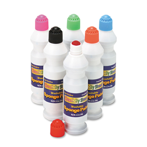 SPONGE PAINT SET, 6 ASSORTED COLORS, 2.2 OZ BOTTLE, 6/PACK by Creativity Street