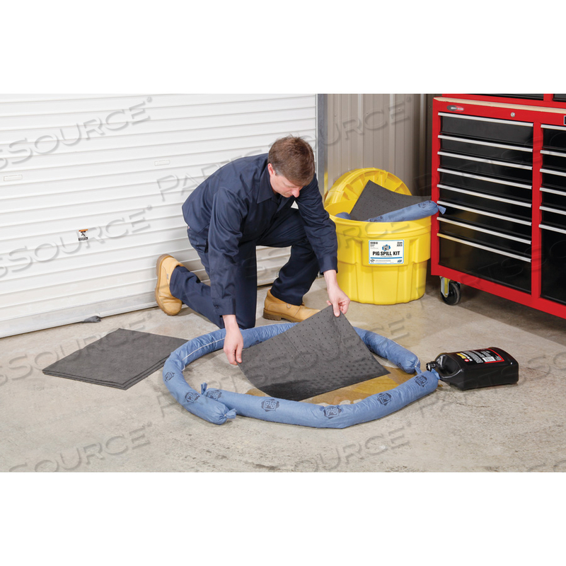 PIG UNIVERSAL SPILL KIT IN 20-GAL CONTAINER by New Pig Corporation