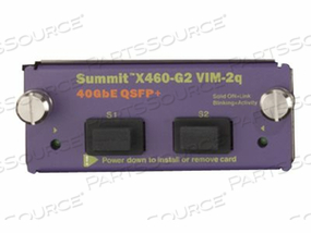 OPTIONAL VIRTUAL INTERFACE MODULE FOR THE REAR OF THE X460-G2 PROVIDING 2 40GBAS by Extreme Network OPTIONAL VIRTUAL INTERFACE MODULE FOR THE REAR OF THE X460-G2 PROVIDING 2 40GBAS by Extreme Network
