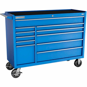 CHAMPION FMPRO 54"W X 20"D X 42-1/2"H 11 DRAWER BLUE ROLLER CABINET by Independent Design Inc CHAMPION FMPRO 54"W X 20"D X 42-1/2"H 11 DRAWER BLUE ROLLER CABINET by Independent Design Inc