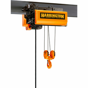 RY 3 TON DUAL, SPEED ELECTRIC WIRE ROPE HOIST AND TROLLEY, 33' LIFT, 26/4.3 FPM, 460V by Harrington