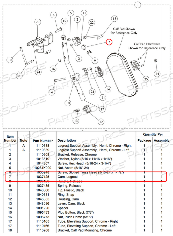 LEGREST CAM by Invacare Corporation