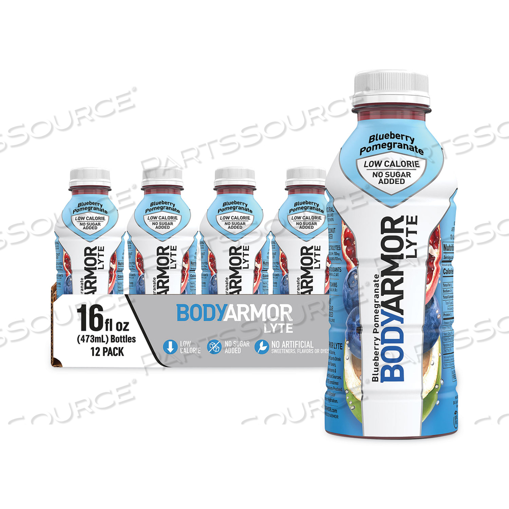 LYTE SPORTS DRINK, BLUEBERRY POMEGRANATE, 16 OZ BOTTLE by BodyArmor LYTE SPORTS DRINK, BLUEBERRY POMEGRANATE, 16 OZ BOTTLE by BodyArmor