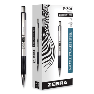 PEN BALLPNT F-301 RT 0.7 BK PK12 by Zebra Pen Corporation PEN BALLPNT F-301 RT 0.7 BK PK12 by Zebra Pen Corporation