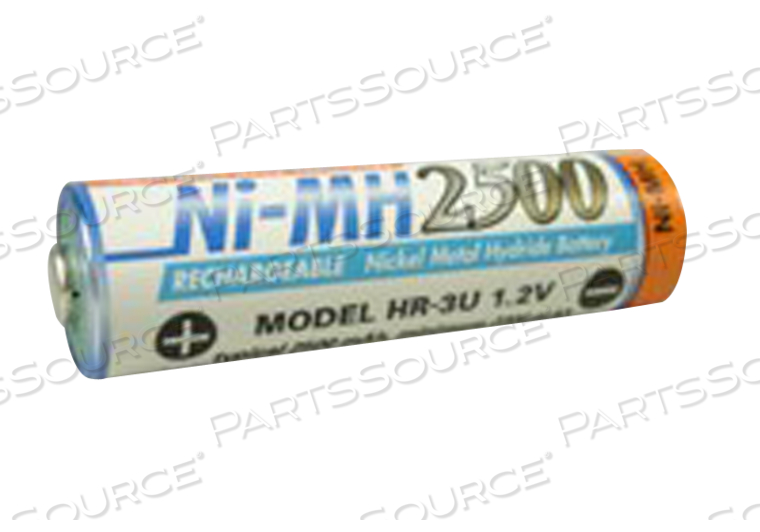 BATTERY RECHARGEABLE, AA, NICKEL METAL HYDRIDE, 1.2V, 2.5 AH by R&D Batteries, Inc.