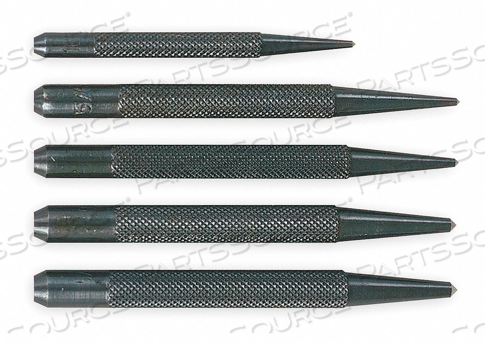 CENTER PUNCH SET W/POUCH 3 AND 4 IN 5 PC by Mitutoyo