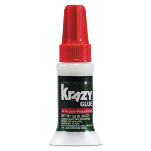 ALL PURPOSE BRUSH-ON KRAZY GLUE, 0.17 OZ, DRIES CLEAR by Krazy Glue