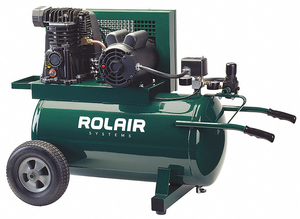 PORTABLE AIR COMPRESSOR 20GAL HORIZONTAL by Rolair