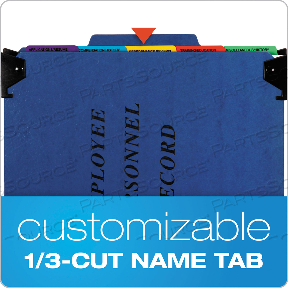 HANGING EMPLOYEE/PERSONNEL FOLDER, 9-1/2" X 11-3/4", 2" EXPANSION, BLUE by Esselte Pendaflex Corp. HANGING EMPLOYEE/PERSONNEL FOLDER, 9-1/2" X 11-3/4", 2" EXPANSION, BLUE by Esselte Pendaflex Corp.