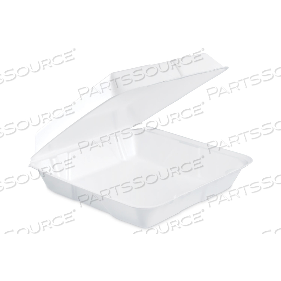 FOAM HINGED LID CONTAINERS, 9.25 X 9.5 X 3 by Dart Container Corporation FOAM HINGED LID CONTAINERS, 9.25 X 9.5 X 3 by Dart Container Corporation