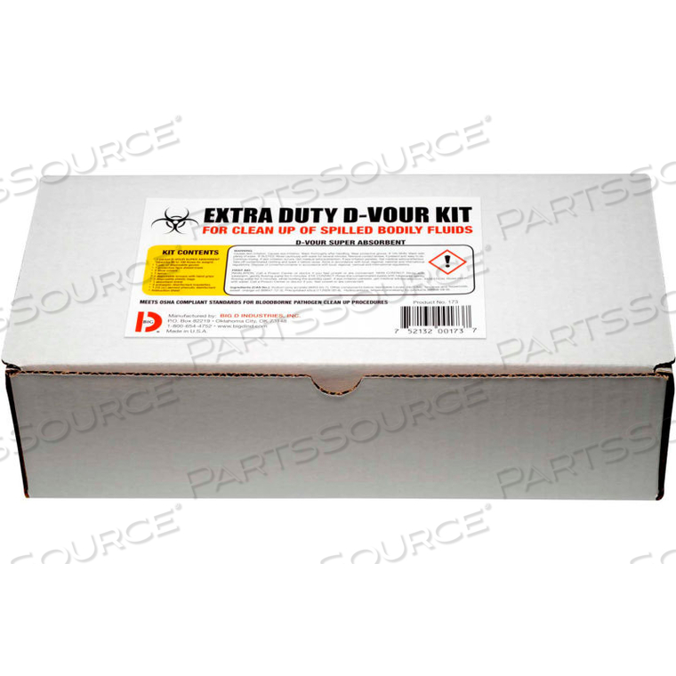 EXTRA DUTY D'VOUR BODILY FLUID CLEAN-UP KIT by Big D