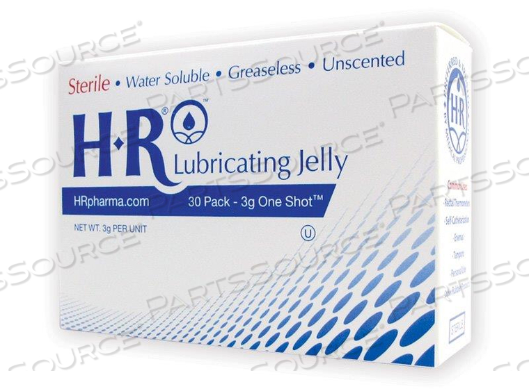 HR® LUBRICATING JELLY 3G ONESHOT® CAREPAC™ - STERILE 