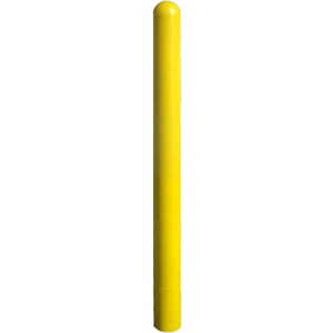 SMOOTH BOLLARD POST SLEEVE, 3" HDPE DOME TOP, YELLOW by Ideal Shield