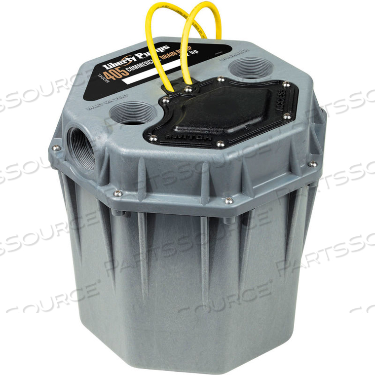 1/2 HP, 115V, 34FT SHUTOFF, 48 GPM, 10FT CORD UTILITY PUMP by Liberty Pumps 1/2 HP, 115V, 34FT SHUTOFF, 48 GPM, 10FT CORD UTILITY PUMP by Liberty Pumps