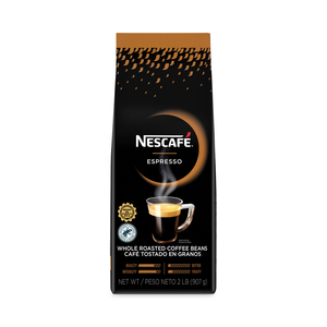 ESPRESSO WHOLE ROASTED COFFEE BEANS, 2 LB BAG, 8/CARTON by Nescafe