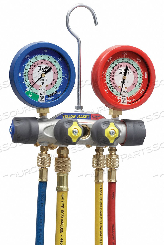 MECHANICAL MANIFOLD GAUGE SET 4-VALVE by Checkers MECHANICAL MANIFOLD GAUGE SET 4-VALVE by Checkers