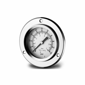 2 1/2 " FLUID GLYCERINE FILLED PRESSURE GAGE PANEL FLANGE 160 PSI by Dynamic Fluid Components, Inc