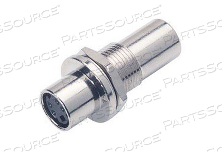 FEED-THRU ADAPTER, MINI DIN 4, FEMALE, 1.4 IN, ROHS COMPLIANT by L-com, Inc. FEED-THRU ADAPTER, MINI DIN 4, FEMALE, 1.4 IN, ROHS COMPLIANT by L-com, Inc.