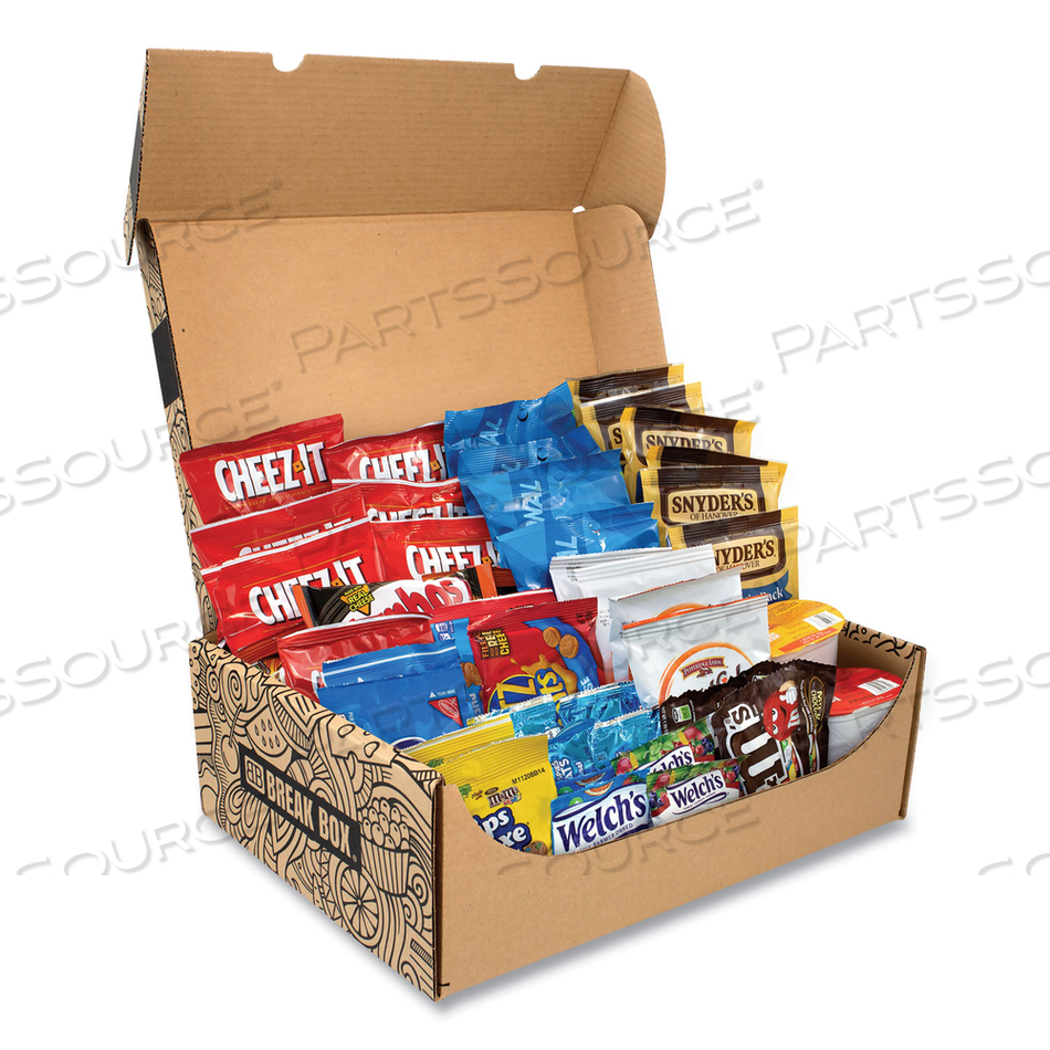 PARTY SNACK BOX, 45 ASSORTED SNACKS 