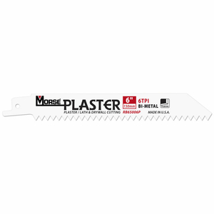 PLASTER RECIPROCATING SAW BLADES 6"L X 3/4"W, 86TPI, 50 PK by MK Morse
