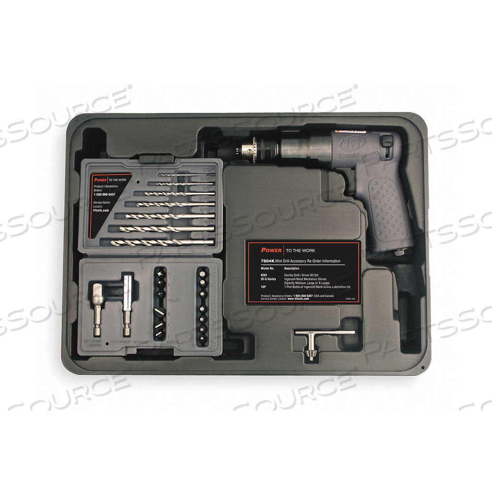 DRILL AIR-POWERED PISTOL GRIP 1/4 IN by Ingersoll-Rand