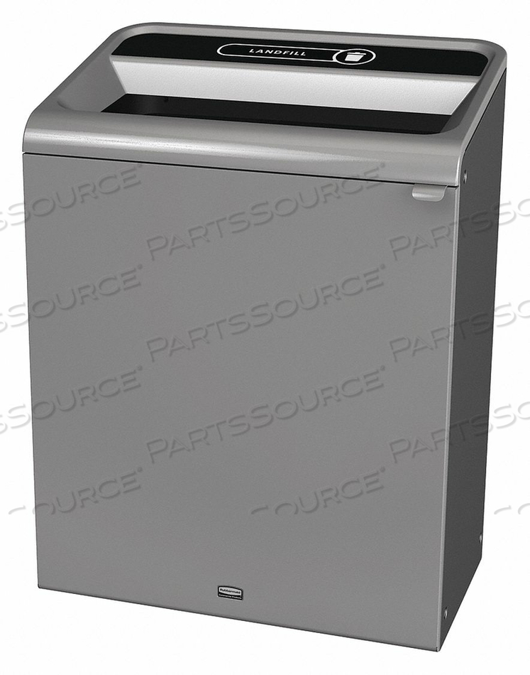 RECYCLE CONTAINER RECTANGLE 45 GAL. GRAY by Rubbermaid Medical Division