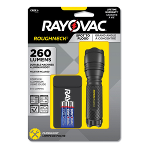 LED ALUMINUM FLASHLIGHT, 3 AAA BATTERIES (INCLUDED), BLACK by Rayovac