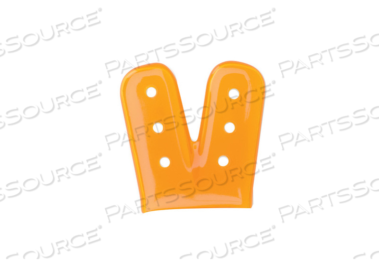 INSTRUMENT TIP PROTECTOR TWIN CAP, ORANGE TINT, 0.375 IN DIA X 9.5 MM X 1 IN by Key Surgical