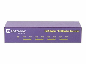EXTREME NETWORKS HALF-DUPLEX TO FULL-DUPLEX CONVERTER - MEDIA CONVERTER - GIGE - 10BASE-T, 100BASE-FX, 100BASE-TX - 4 X RJ-45 / 4 X RJ-45 by Extreme Network EXTREME NETWORKS HALF-DUPLEX TO FULL-DUPLEX CONVERTER - MEDIA CONVERTER - GIGE - 10BASE-T, 100BASE-FX, 100BASE-TX - 4 X RJ-45 / 4 X RJ-45 by Extreme Network